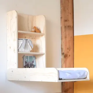 Opklapbare Wandcommode Verticaal