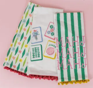 TEA TOWELS - MAHJONG MOMENTS (SET OF 3)