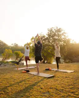 Yoga by the Kafue River