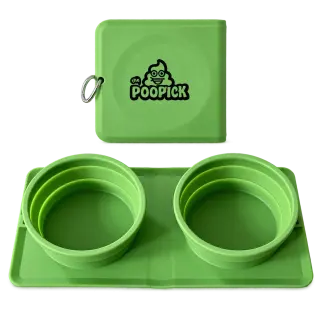 PooPick Doppel-Reisenapf – Futter & Wasser für unterwegs
