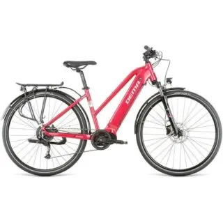 Dámsky elektrický bicykel Dema IMPERIA 5 TOUR dark red-white M 18“