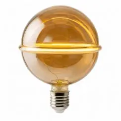 3W Transparent Brown Decorative Globe LED Filament Bulb – E27 3000K Warm White