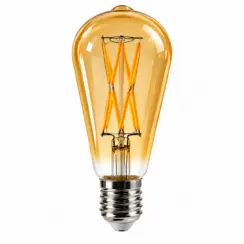 ST64 9W LED Filament Bulb – E27 | 3000K / 6000K | 1–5 Pack