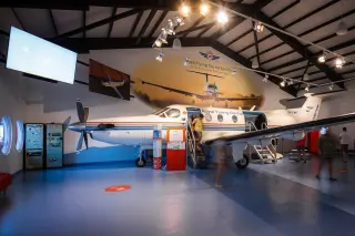 RFDS PC-12 at RFDS Darwin Tourist Facility