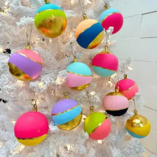 Assorted Hand Painted Coastal Buoy Ornament