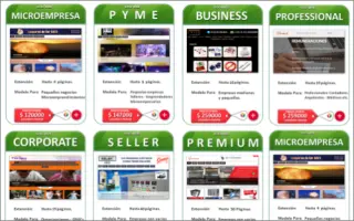 páginas web, sitios web, Diseño web Corporativo en Chile. Elija el modelo más adecuado a su empresa y presupuesto.