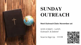 Sunday outreach with qr