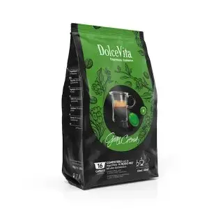 Dolce Vita GRAN CREMA | 70% Arabica / 30% Robusta (Lavazza®* A Modo Mio®* sistemai) 16 kap.