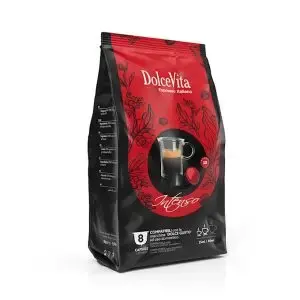 Dolce Vita INTENSO kapsulės | 50% Arabica / 50% Robusta (Dolce Gusto* sistemai) 8 kap.