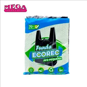 Funda Plástica Negra Camiseta Mediana #4
