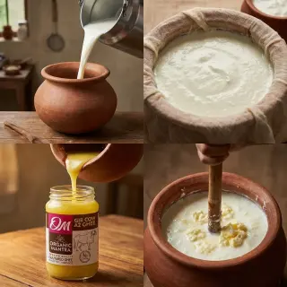 Organic Mantra A2 Bilona Gir Cow Cultured Ghee - Ayurvedic Ghee
