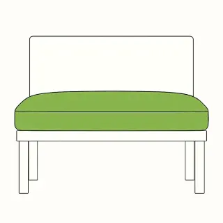 Banquette Bench Cushion (Cover)