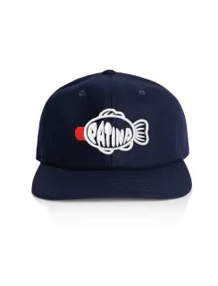 Patina Soy Sauce Fish Wool Cap Navy