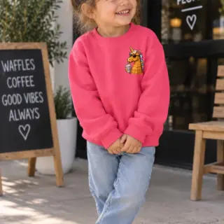 Waffle Unicorn Toddler Sweatshirt
