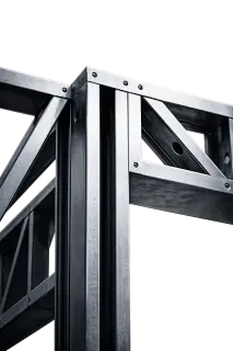 Estrutura metálica LSF (Light Steel Frame) - sistema construtivo em aço leve galvanizado para casas modulares