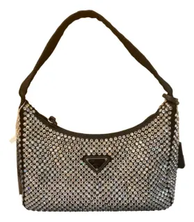 Prada Crystal Embellished Shoulder Bag
