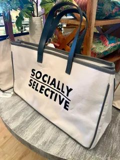 Canvas Tote-20"x11"-Socially Selective