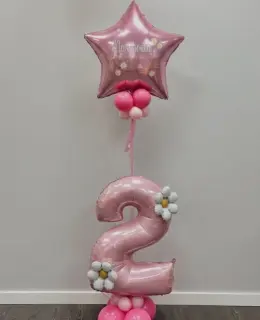 COMPOSIZIONE PALLONCINI NUMERO STELLA