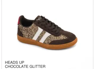 Heads Up Chocolate Glitter - Corkys Footwear