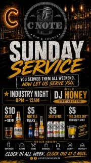 Sunday Service Industry Night