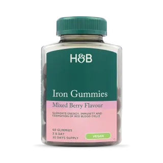 Holland & Barrett Iron Mixed Berry Flavour 60 Gummies