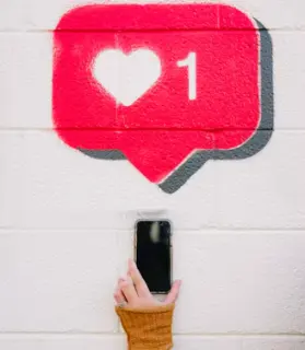 red and white love wall decor