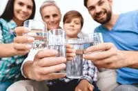 Family enjoying fresh water