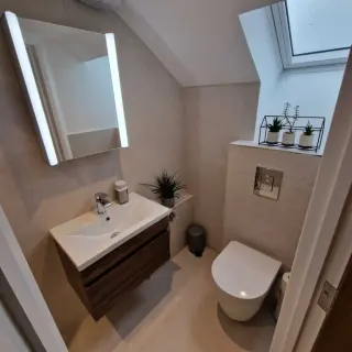 East and gray bathroom installation hawsley road