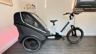 Cube Trike Family Hybrid 750Wh Enviolo Electric Cargo Bike In White Reflex RRP £4499