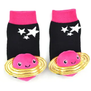 Pink Planet Boogie Toes Rattle Socks