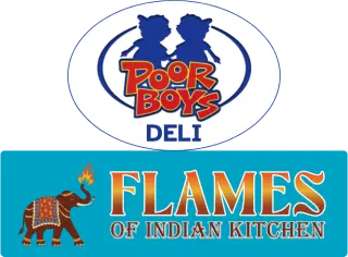 Flames of Indian Kitchen and Poor boys Deli