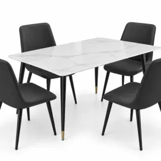 Trpezarijski set Terra – stol 120×80 cm + 4 stolice