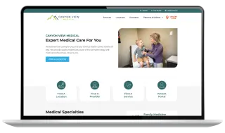 Fuel Marketing website redesign for Canyon View Medical