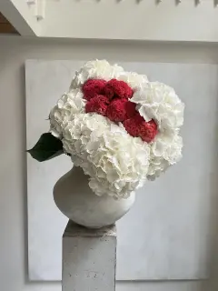 Bouquet Nuage, signature célosies roses