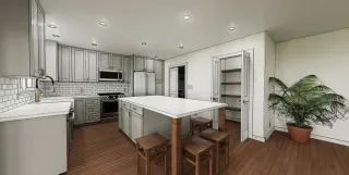 Modern ranch kitchen