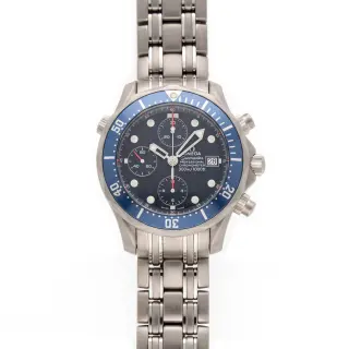 Pre-Owned Omega Seamaster Chronograph 43.75mm with Titanium Bracelet & Blue Dial