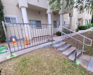 Custom steel handrail — Vegas Weld-It!