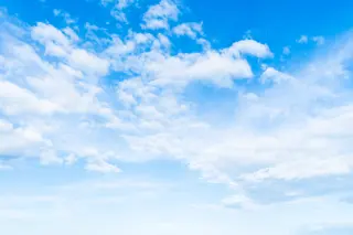 White cloud blue sky