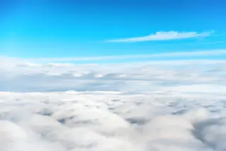 blue sky white clouds