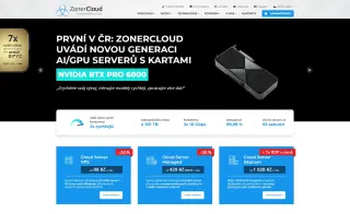 ZonerCloud.cz – náhled webu
