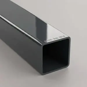 Țeavă pătrată din aluminiu 50×50 mm, Gri Antracit (RAL 7016) (6 m / 2×3 m)