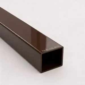 Țeavă pătrată din aluminiu 40×40 mm, Maro (RAL 8014) (6 m / 2×3 m)