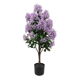 90cm UV Protected Artificial Lilac Crepe Myrtle Tree | Outdoor Faux Flowering Plant