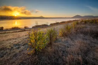 Jezero most podzim