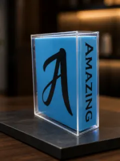 Personalized “A” Acrylic Decorative Block