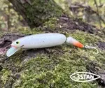 Wobler 3STAN Fatty 160 Jointed plávajúci – Fire Tail Freckled Albino