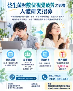 益生菌與數位視覺疲勞研究招募 電話修正版