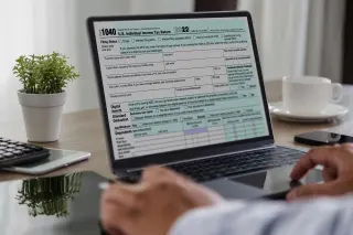 Online tax preparation computer gettyimages webp
