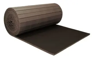Cannons UK 5.5m Rollaway Gymnastics Mat – Black Carpet Top – One-off