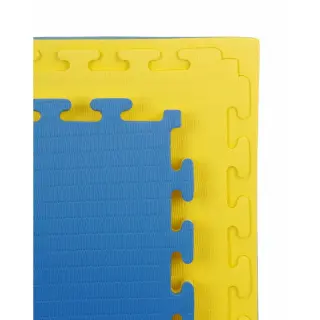 40mm Premium Tatami Yellow & Blue Dojo Jigsaw Mat Set | 25–100m²